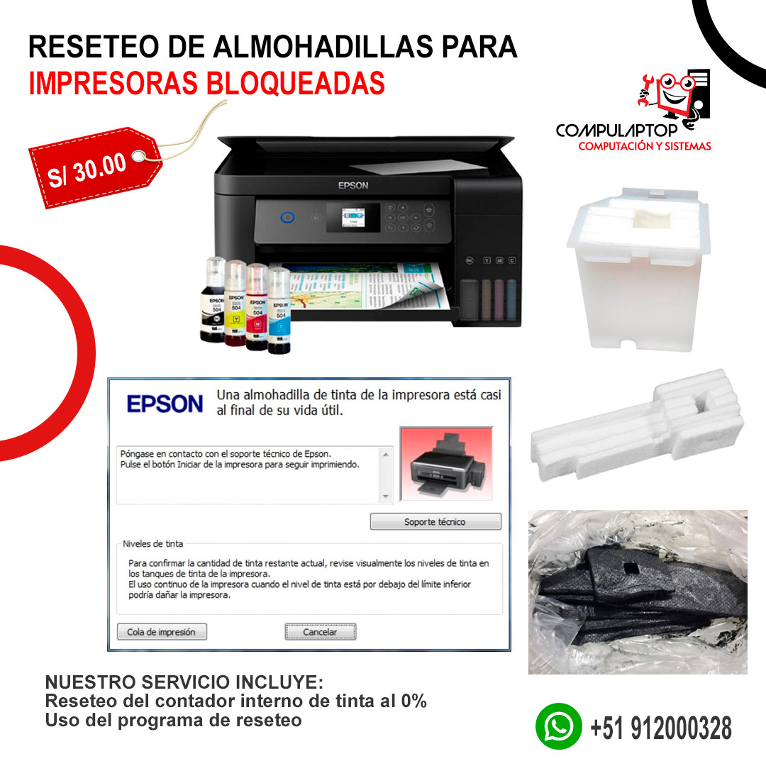 Reseteo de Almohadillas para Impresoras