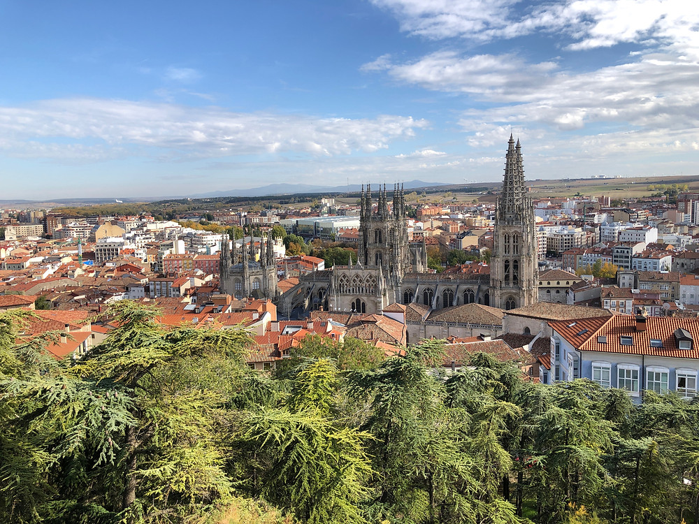 Vue générale de Burgos prise du château