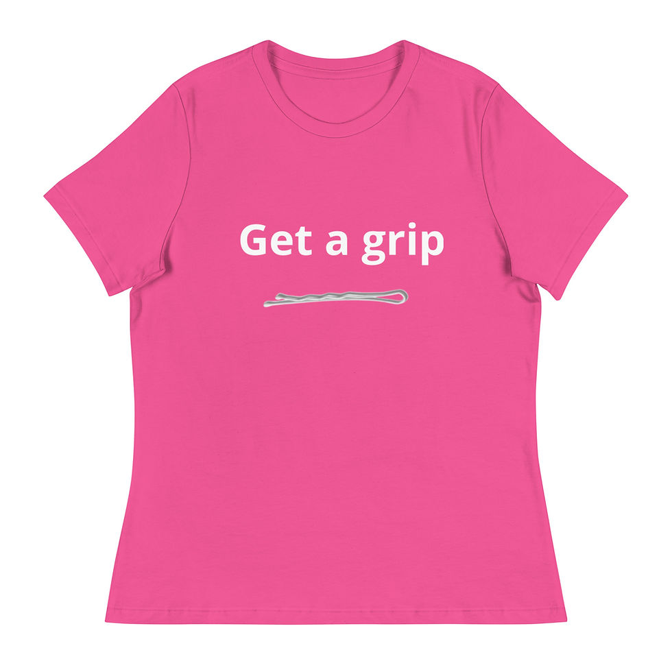 Thumbnail: Hair stylists/ barber Unisex  Relaxed T-Shirt Get a grip