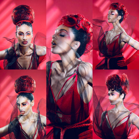 Francesca Rivetti Avant Garde NAHA red hair collage 