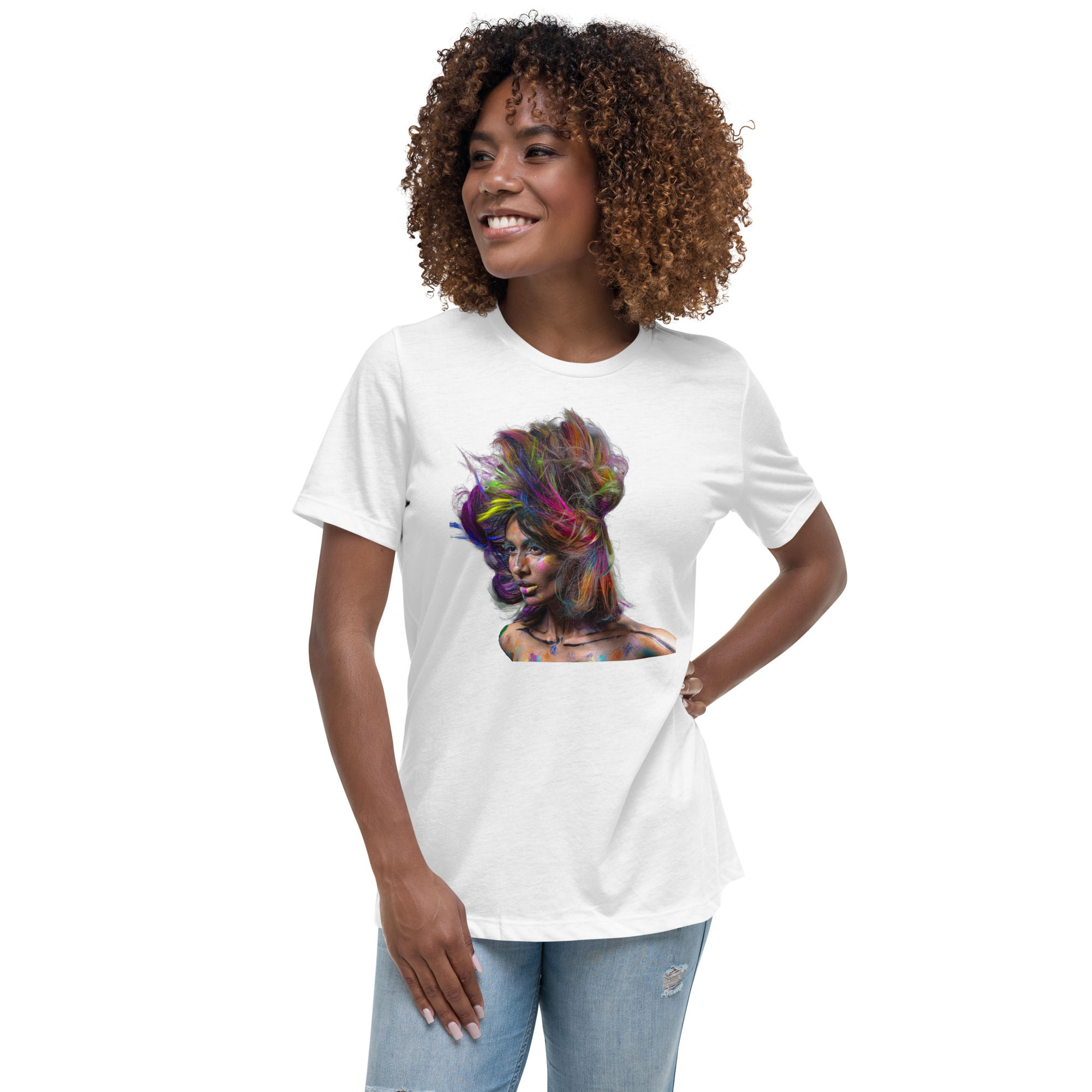 Women's Relaxed T-Shirt - it's a colorful life