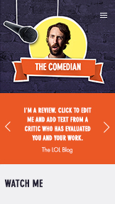 Scenekunst hjemmesideskabeloner – Komiker