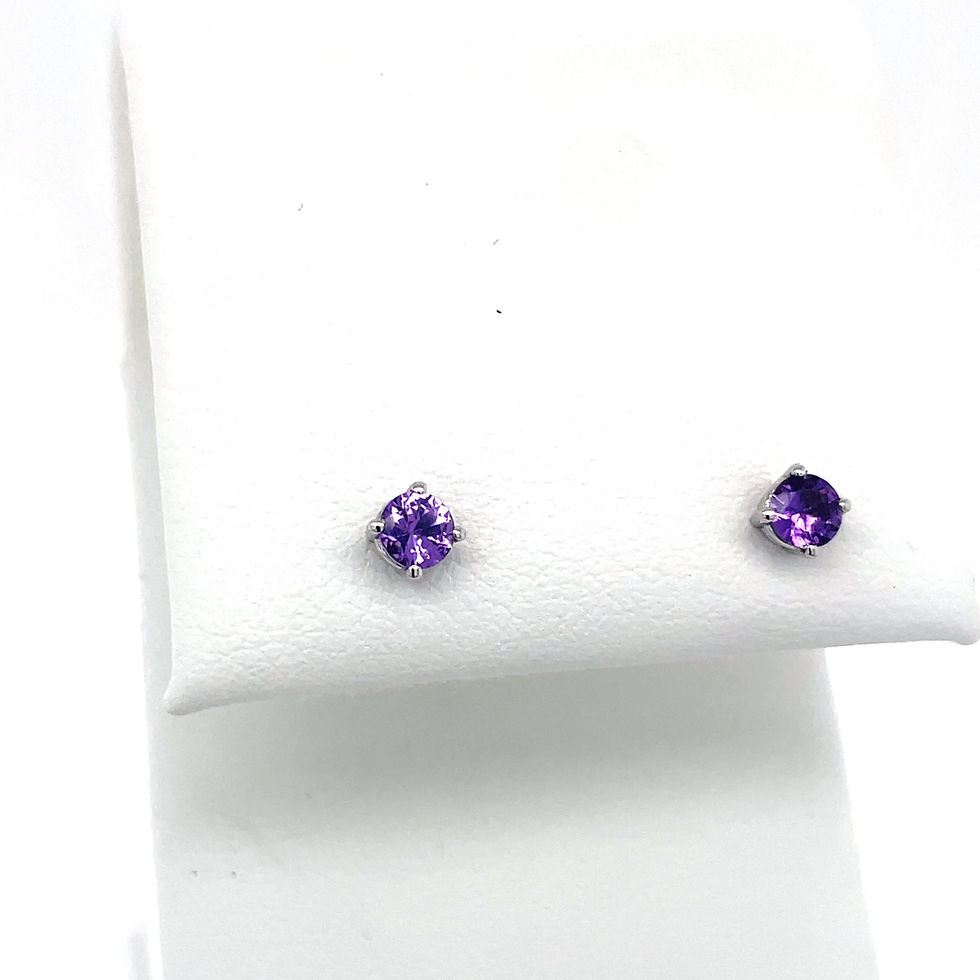 Thumbnail: Purple Saphire Earrings