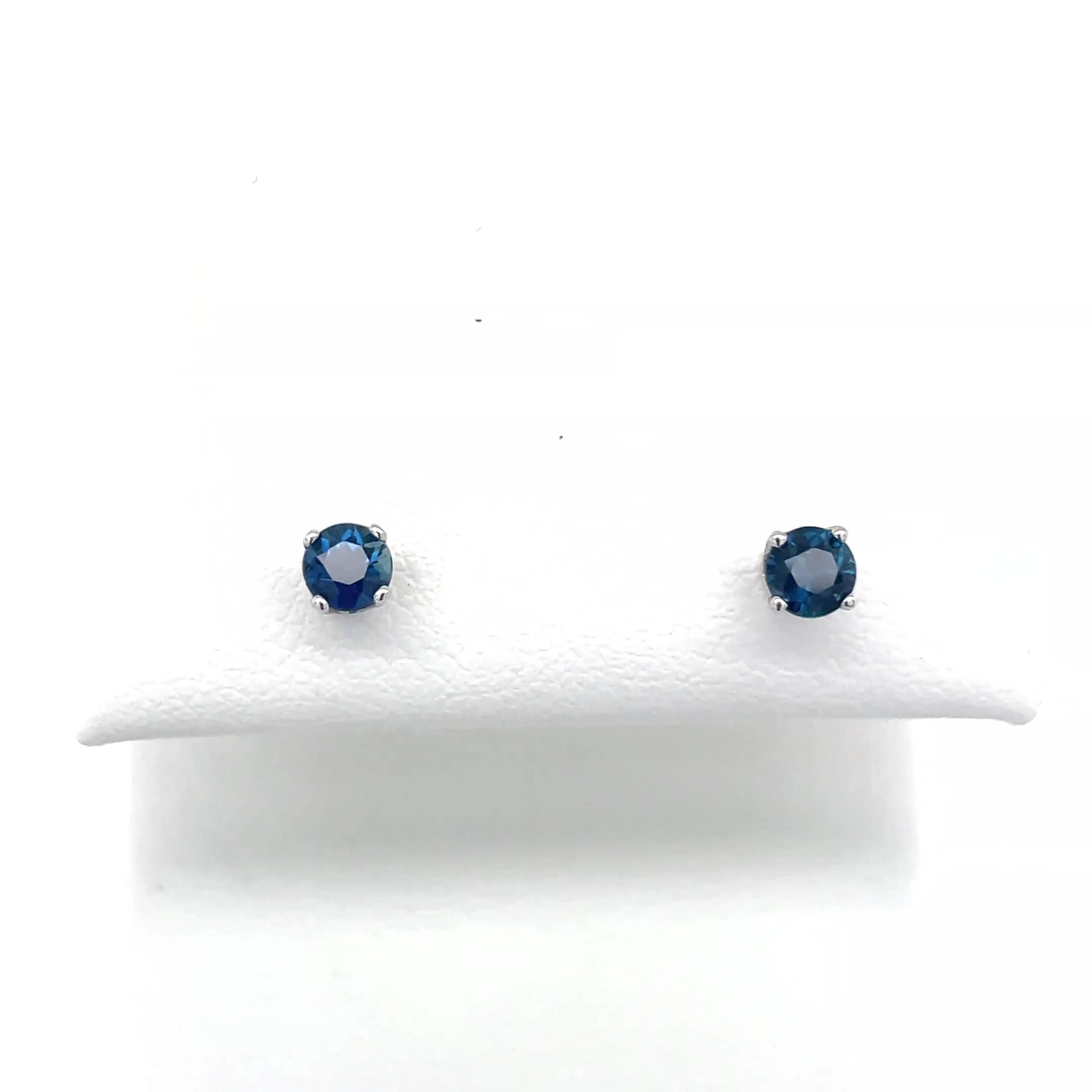 Blue Sapphire Earrings