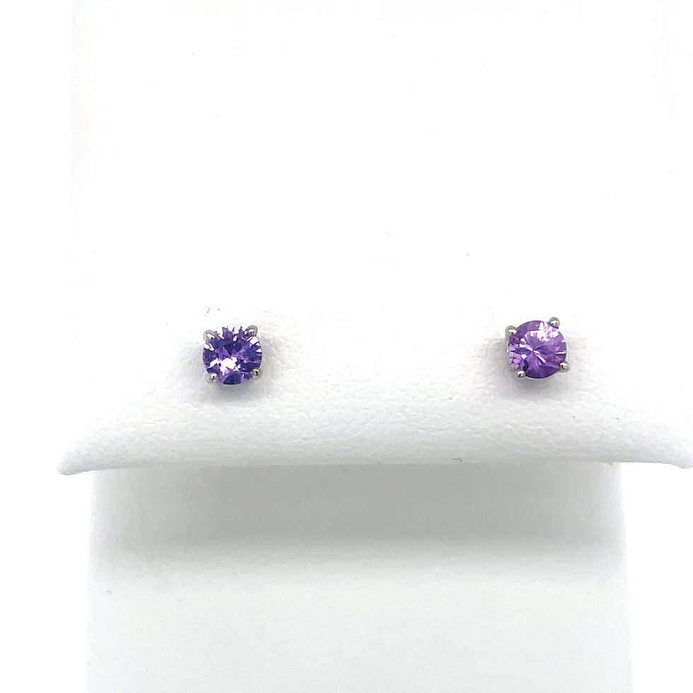 Thumbnail: Purple Sapphire Earrings