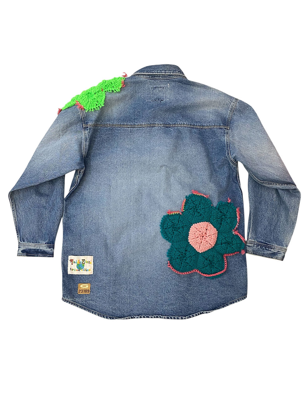 Thumbnail: Misplaced Flowers Denim Button Up