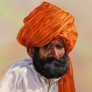 Orange Turban