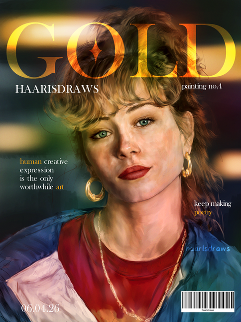 Gold Earrings (Poster)