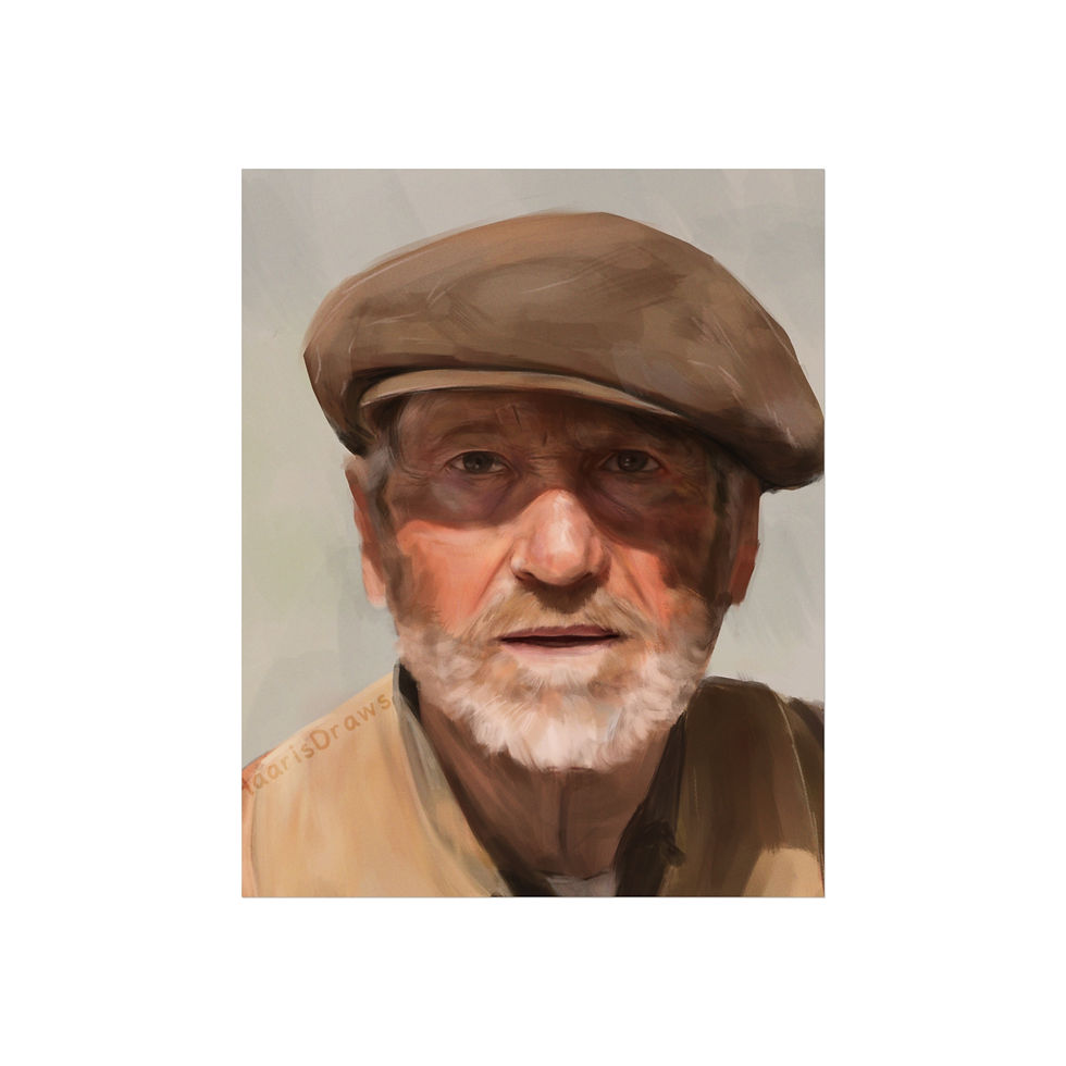 Thumbnail: Old Man Portrait Fine Art Poster — Vintage Character Study Wall Art