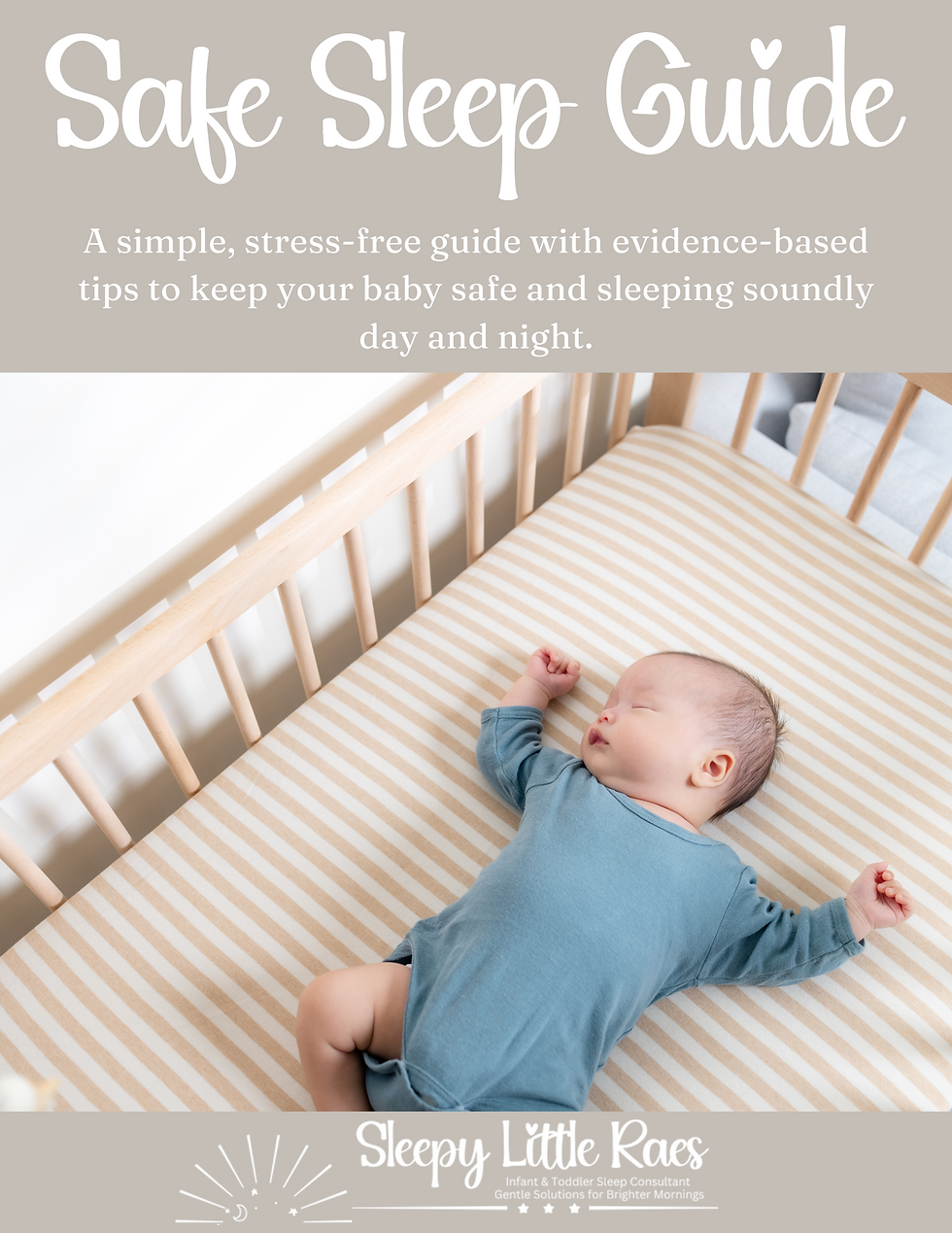 Sleepy Little Raes Safe Sleep Guide Cover