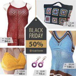 Divulgação Black Friday Godê Crochê 2022