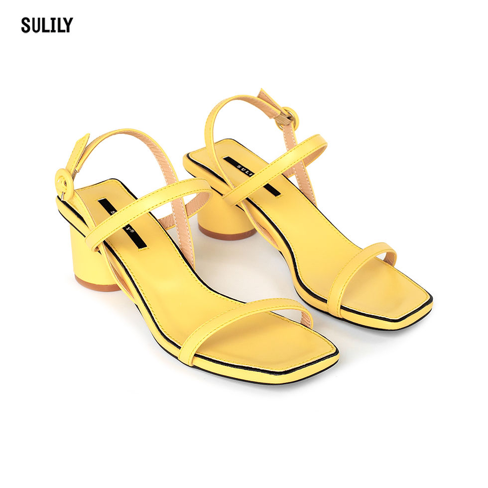 Hình thu nhỏ: Giày Sandal Gót Trụ 5 phân Sulily