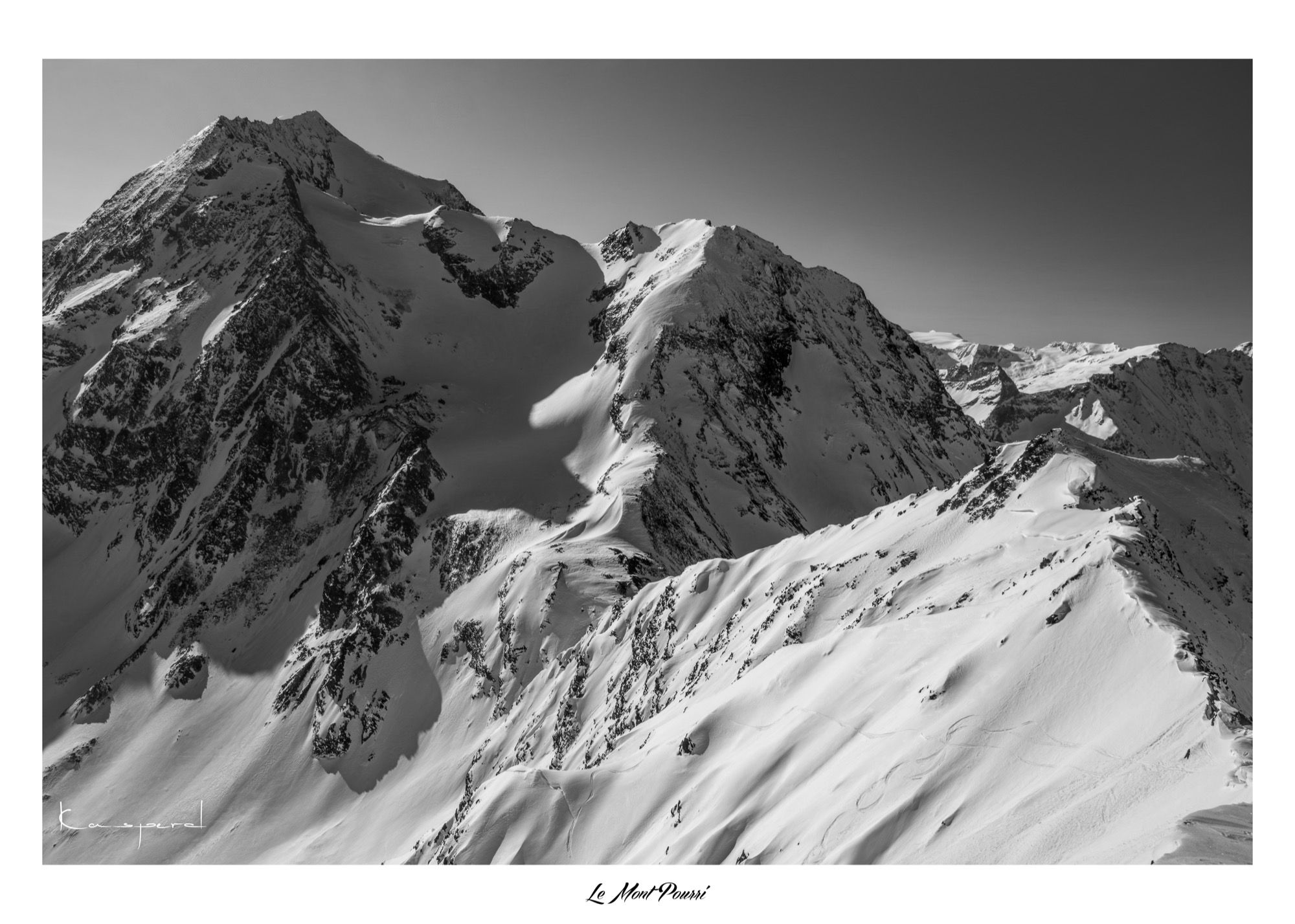 Panorama sur le Mont Pourri aux Arcs en Savoie