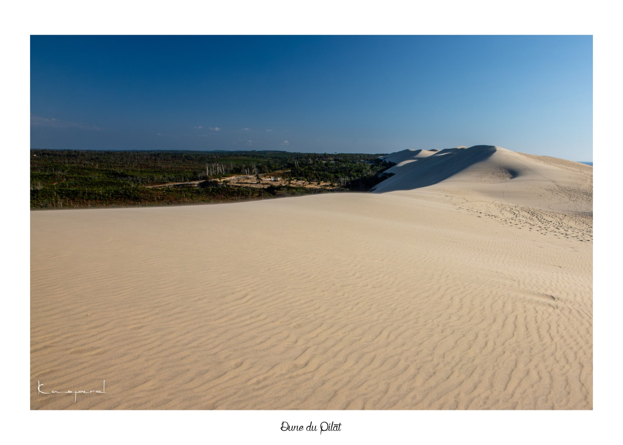Sable doré et reliefs de la Dune du Pilat en Gironde