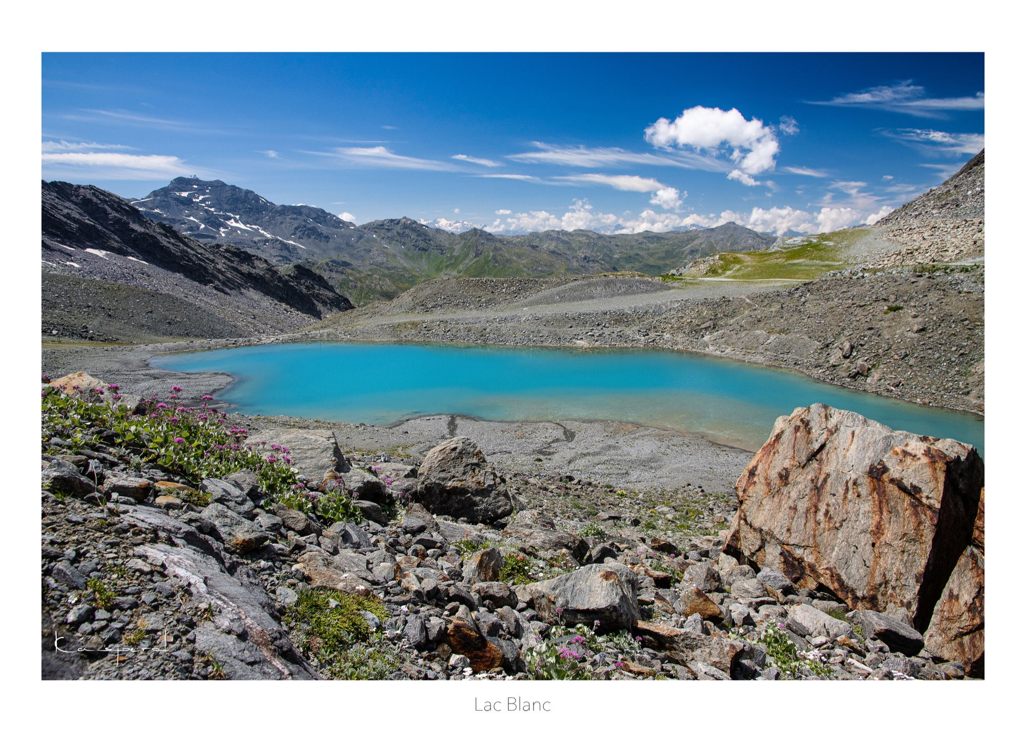 Panorama sur Val Thorens et les sommets des Ménuires dans les Alpes