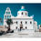 Miniature : Eglise blanche à la coupole bleue sur l'île de Santorin