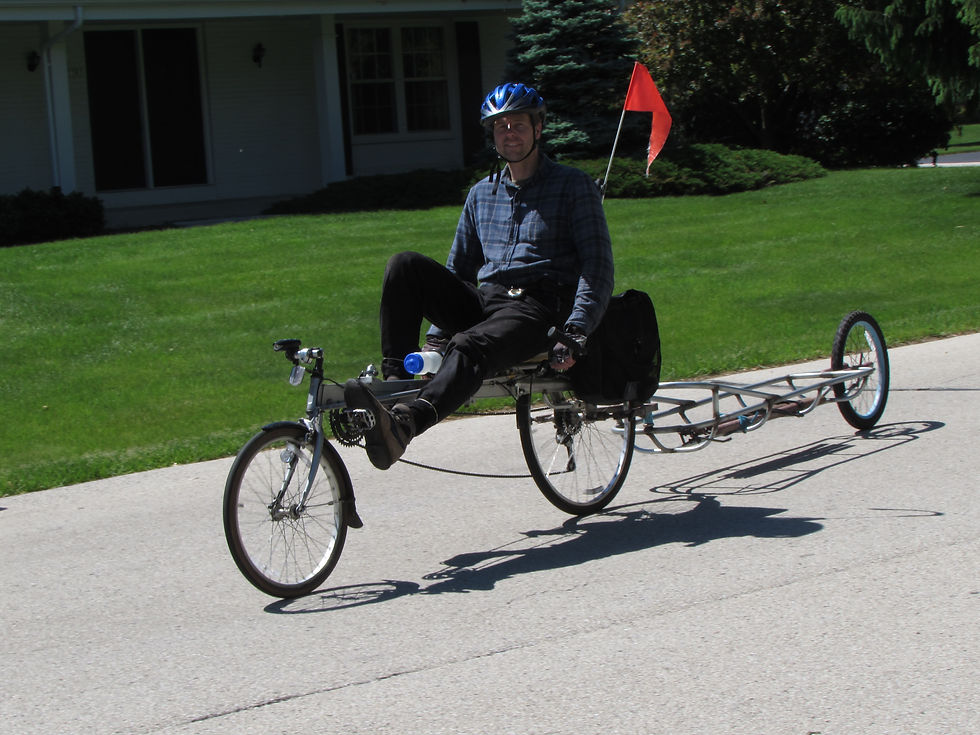 Single-wheel bike trailer . . .