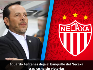 Eduardo Fentanes deja el banquillo del Necaxa tras racha sin victorias