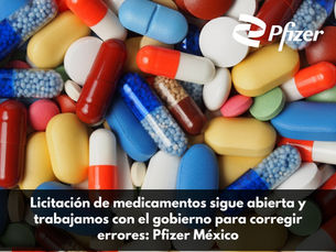 Pfizer México aclara errores en la licitación de medicamentos y continúa colaborando con el gobierno