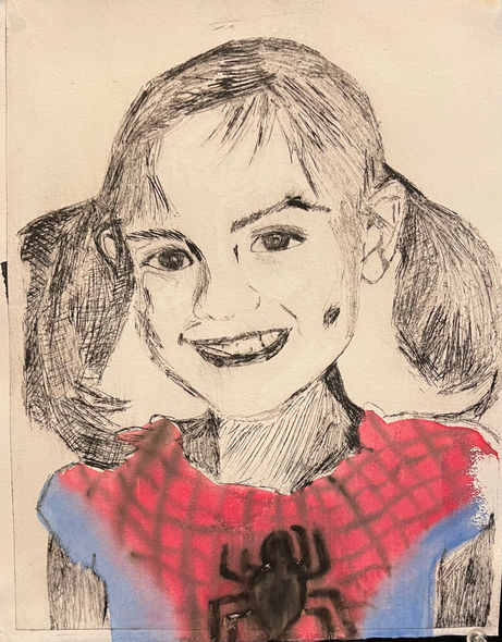 Anna Echols.  Supergirl . Etching, Screenprint.jpg