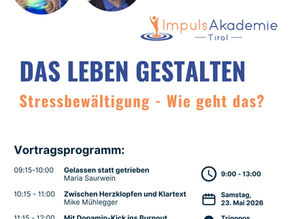 Flyer "Das Leben gestalten: Stressbewältigung - wie geht das?"