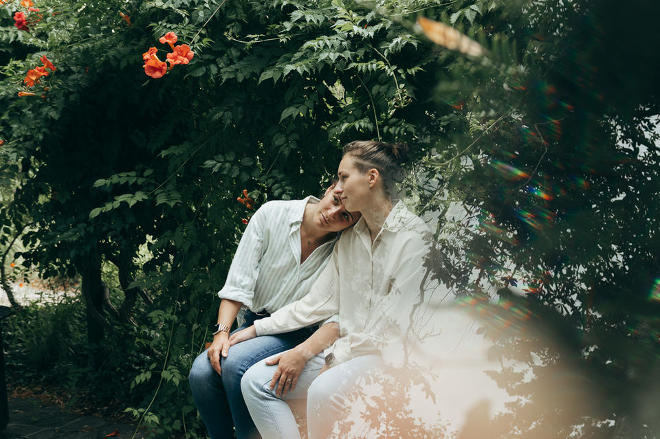 photo de couple femmes