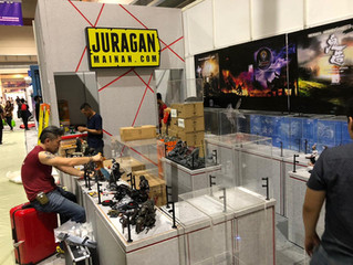 Calvin's Custom setting up at Indonesia Comic Con 2018 on behalf of GATE TOYS