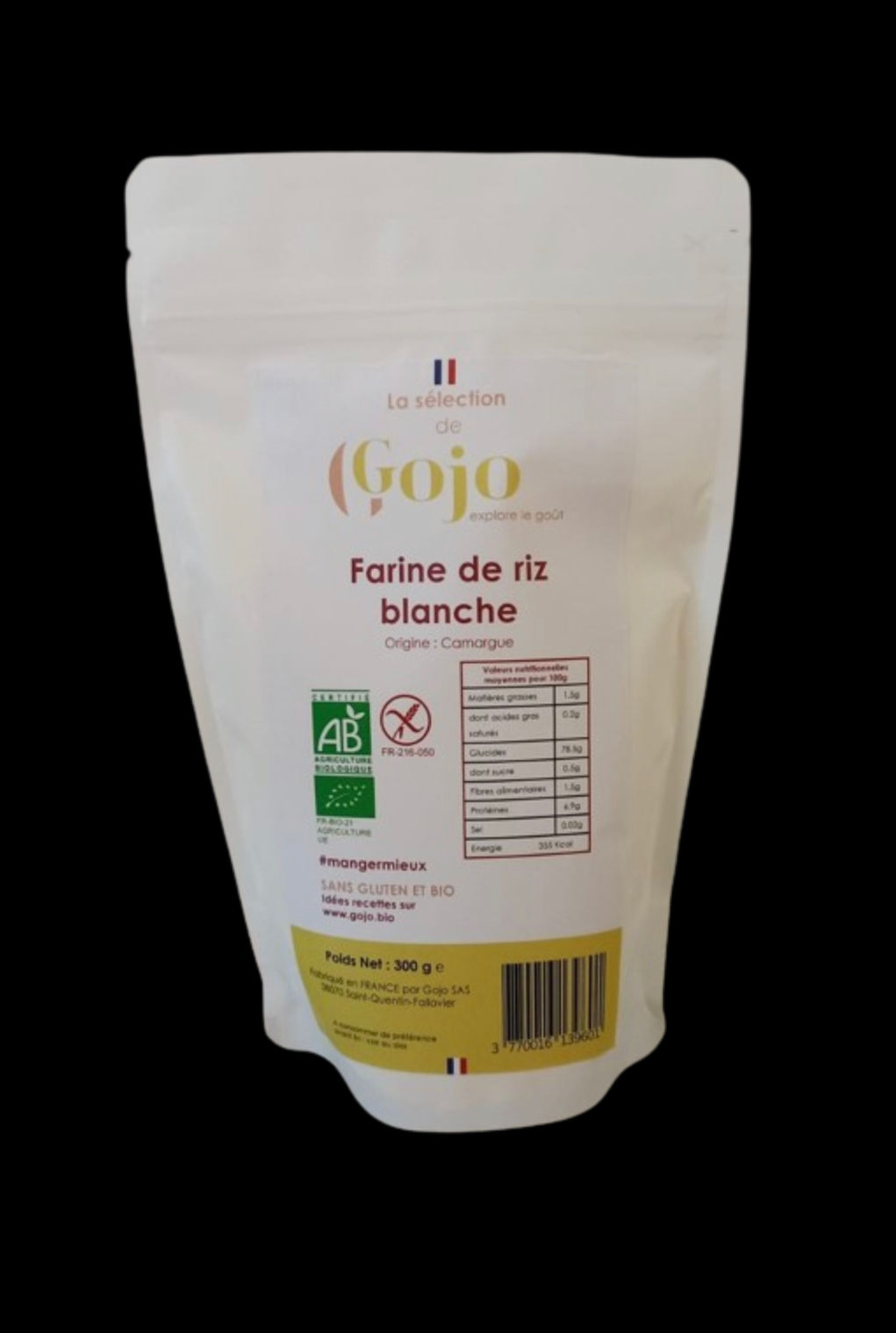 Farine de riz blanc de Camargue