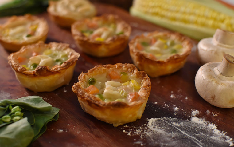 Homemade veg pot pies