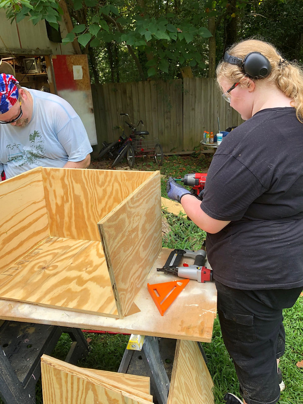 Chasity and Danny working