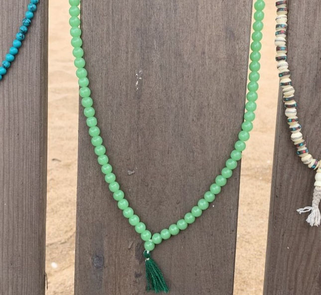 Miniature : Collier Mala de jade
