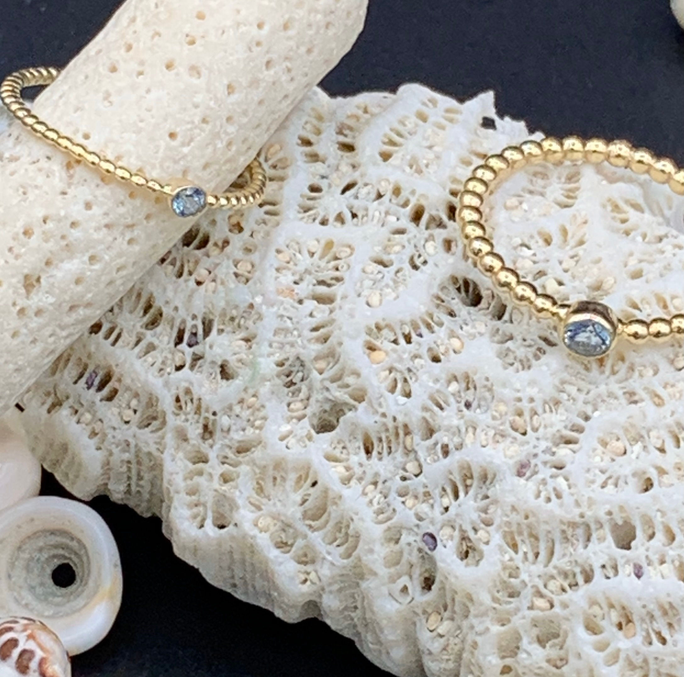 Bague Planète Aigue Marine