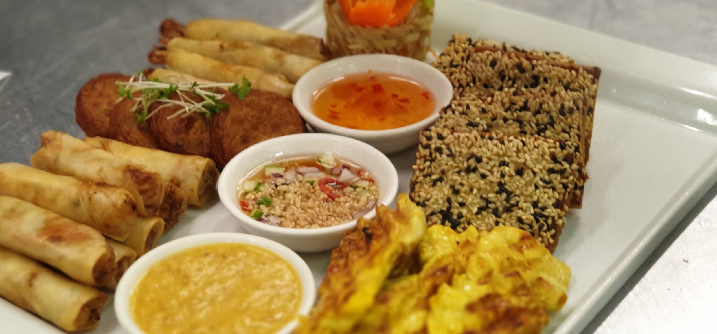 Arranged Food and Objects