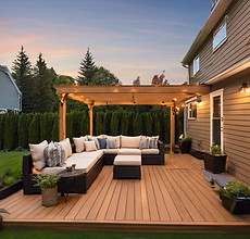 new deck in a small luxury backyard.jpg