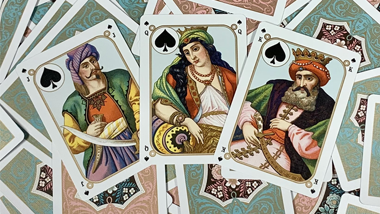 Thumbnail: Four Continents (Red) Playing Cards