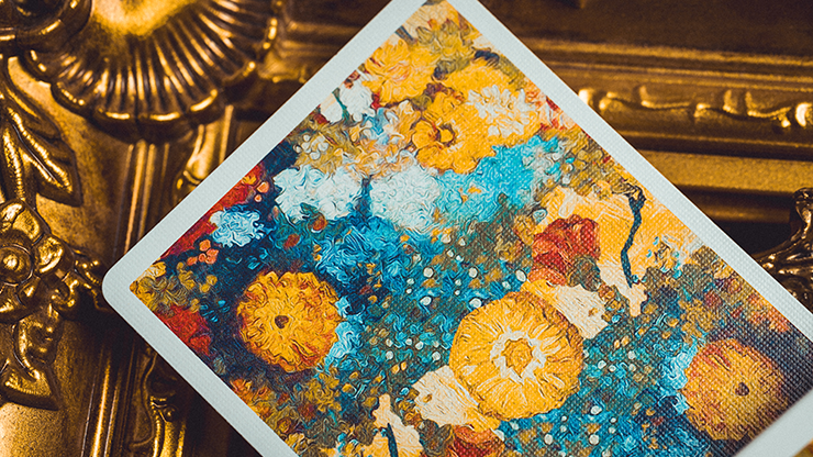 Thumbnail: Van Gogh Zinnias (Numbered- Seal) Playing Cards