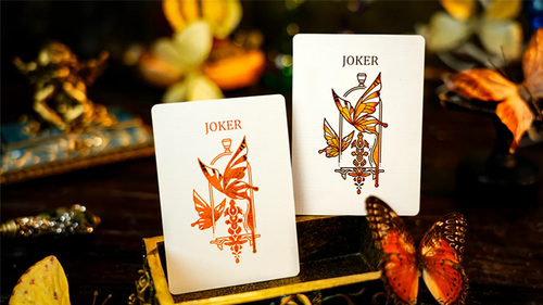 Amber Golden Morpho Playing Cards by TCC Fashion | Magic Corner