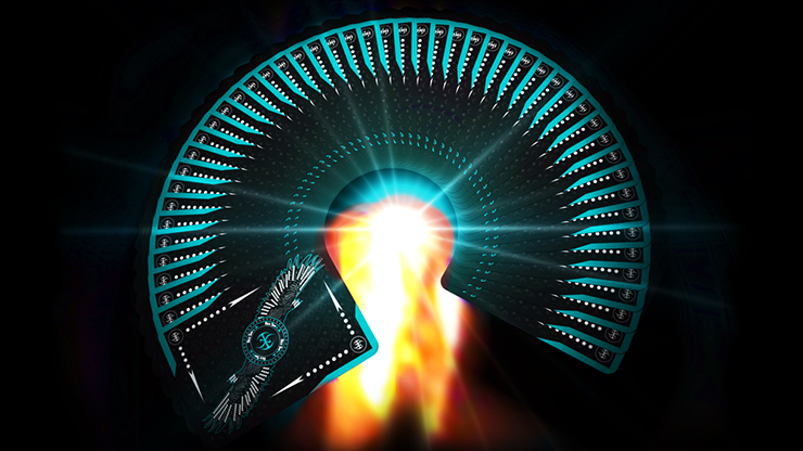 Thumbnail: Aqua Falcon Throwing Cards by Rick Smith Jr. and De'vo  (GV $2)