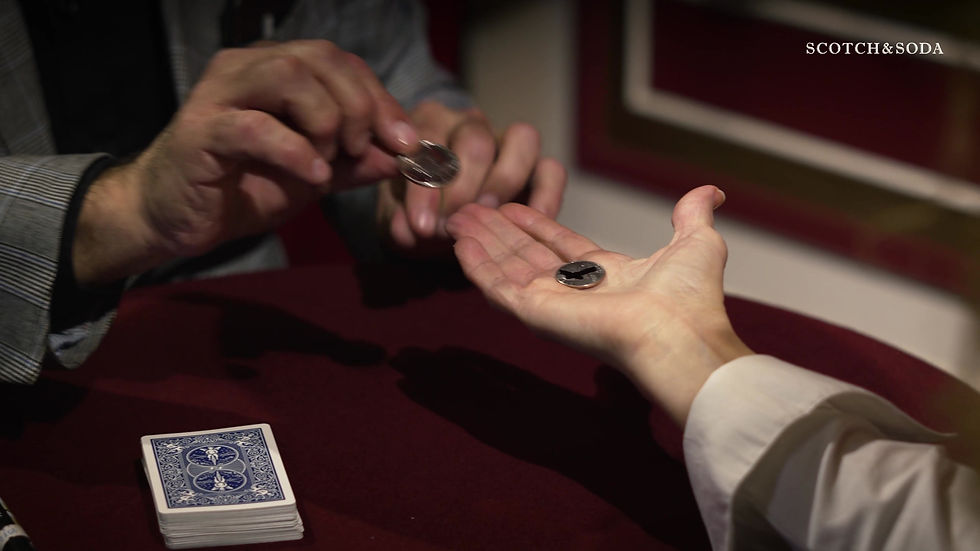Thumbnail: Super Scotch and Soda (US Quarter and Half Dollar) by Tango Magic (D0198) (GV$6)