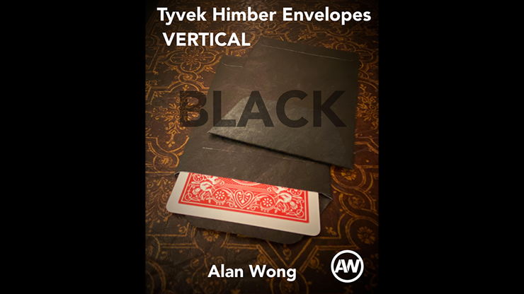 Tyvek VERTICAL Himber Envelopes BLACK (12 pk.) by Alan Wong (GV $5)