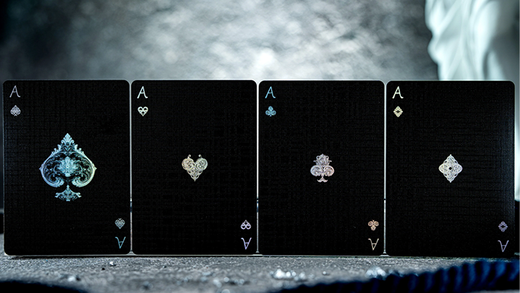 Thumbnail: Venus Platinum (Black) Playing Cards by TCC Fashion