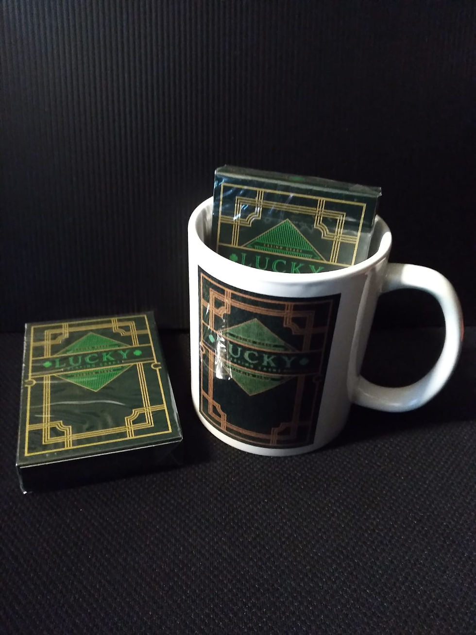 Lucky Playing Cards Mug set