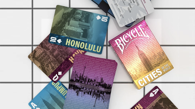 Thumbnail: Bicycle Cities of the World Playing Cards by US Playing Card