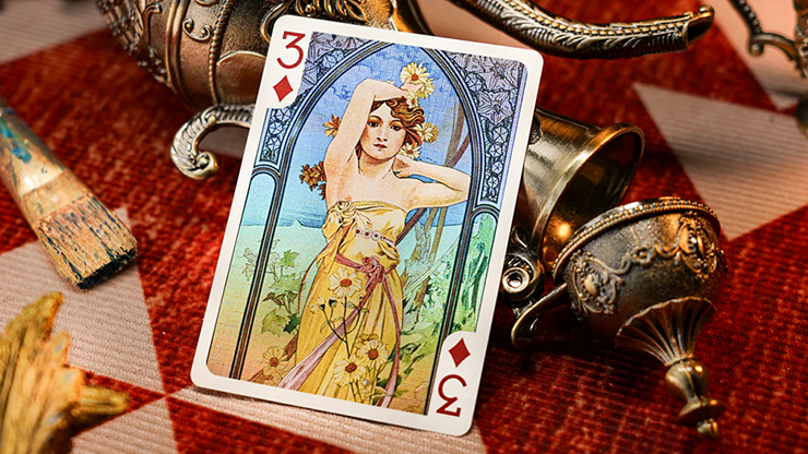 Thumbnail: Mucha Special Edition Playing Cards by 52 MUSÉE