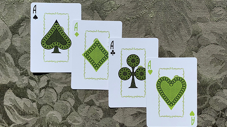 Thumbnail: Gilded Bicycle Caterpillar (Dark) Playing Cards (GV$3)
