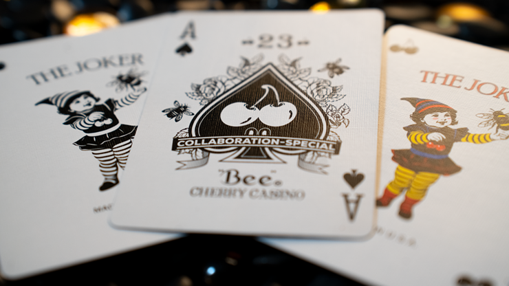 Thumbnail: Limited Bee X Cherry (Blue) Playing Cards
