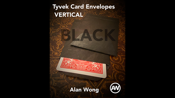 Tyvek VERTICAL Envelopes BLACK (10 pk.) by Alan Wong (GV $2)