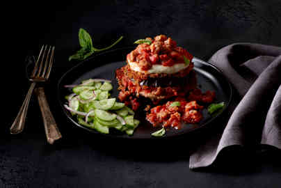 Stacked Eggplant Parmesan