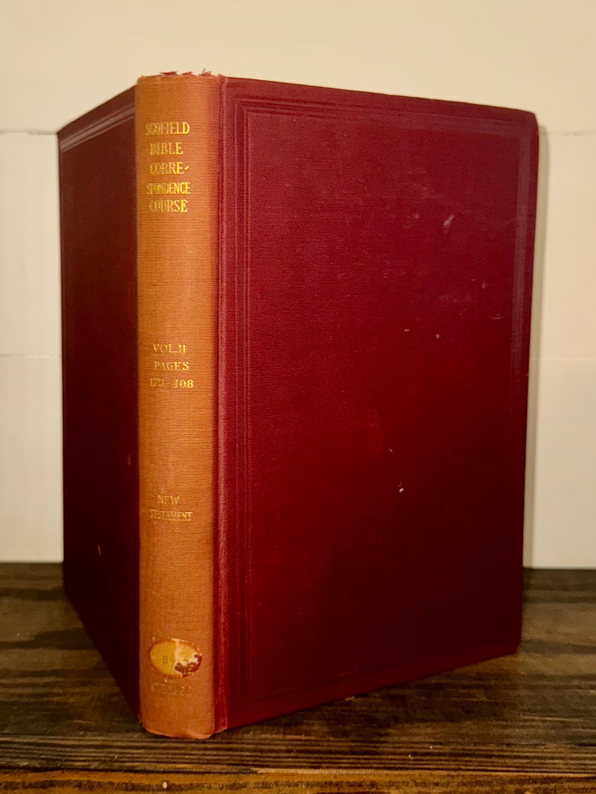 The Scofield Bible Correspondence Course, Vol. II: New Testament (1907, 11th Edi