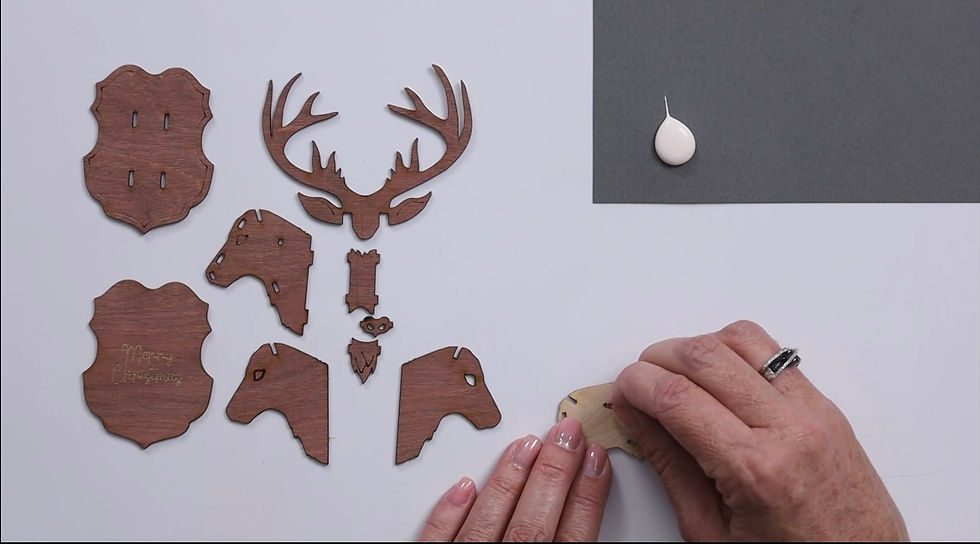 3D reindeer ornament diy